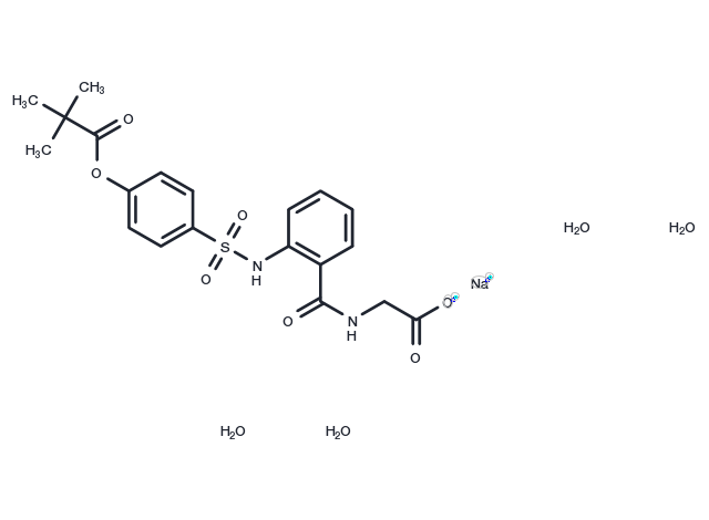 TargetMol Chemical Structure Sivelestat sodium tetrahydrate
