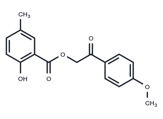 TargetMol Chemical Structure 2-(4-methoxyphenyl)-2-oxoethyl 2-hydroxy-5-methylbenzoate