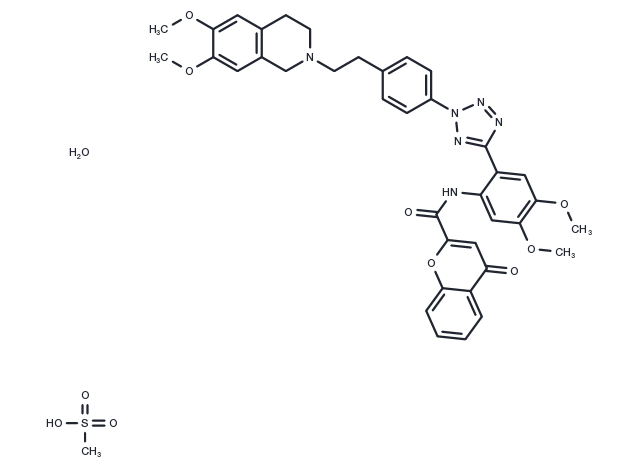 TargetMol Chemical Structure HM-30181 mesylate monohydrate