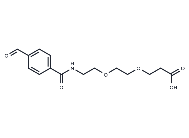 Ald-Ph-amido-PEG2-C2-acid Chemical Structure