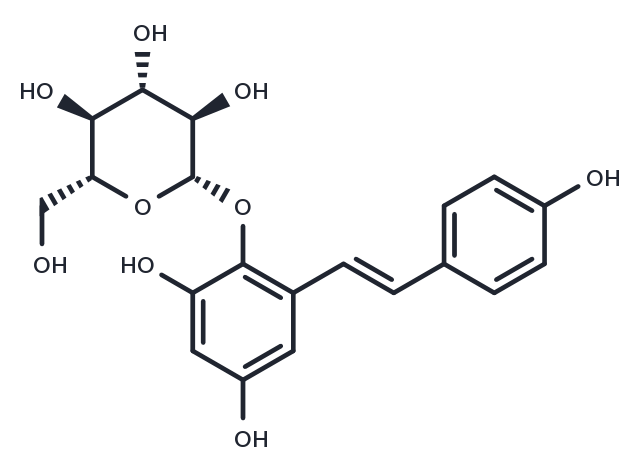TargetMol Chemical Structure 2,3,5,4'-Tetrahydroxystilbene 2-O-β-D-glucoside