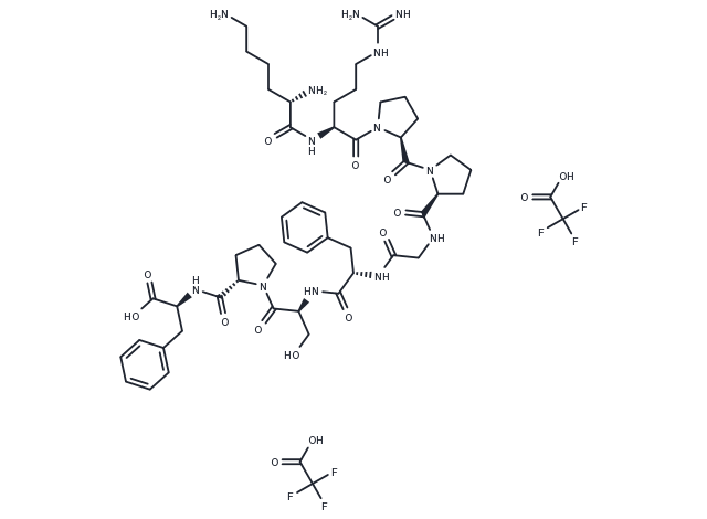 TargetMol Chemical Structure Lys-[Des-Arg9]Bradykinin,TFA