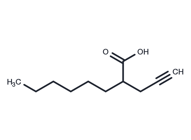 TargetMol Chemical Structure 2-hexyl-4-Pentynoic Acid