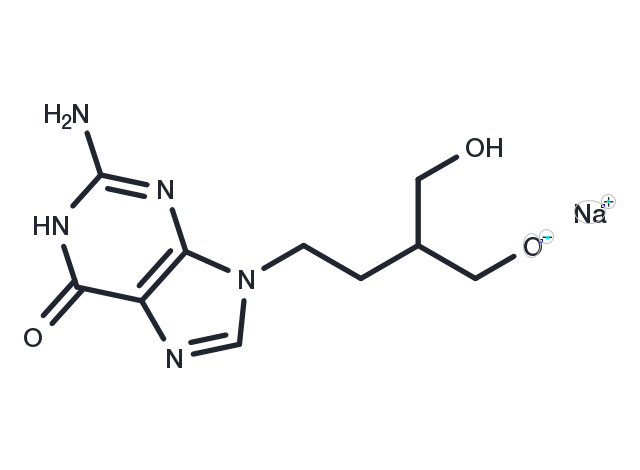 Penciclovir Sodium Chemical Structure