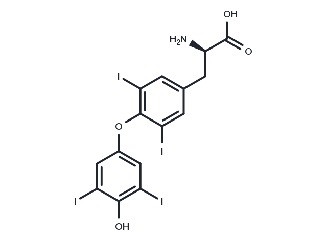 D-Thyroxine Chemical Structure