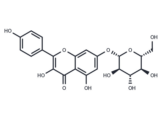 TargetMol Chemical Structure Kaempferol-7-O-β-D-glucopyranoside