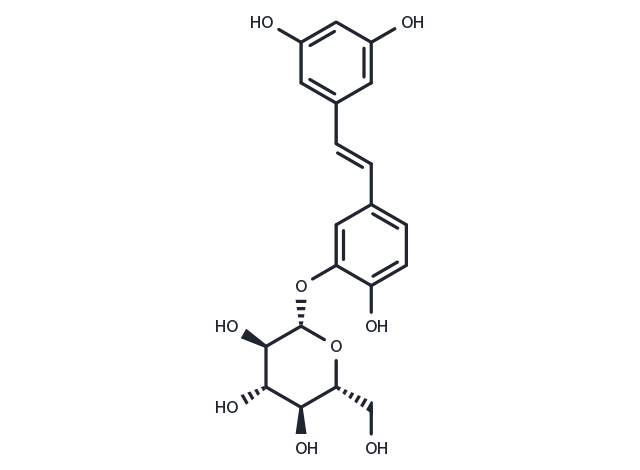 TargetMol Chemical Structure Piceatannol 3'-O-glucoside