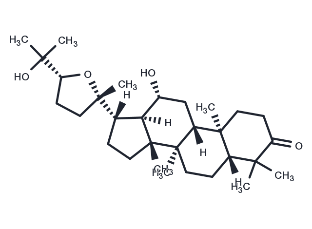 20S,24R-Epoxydammar-12,25-diol-3-one Chemical Structure