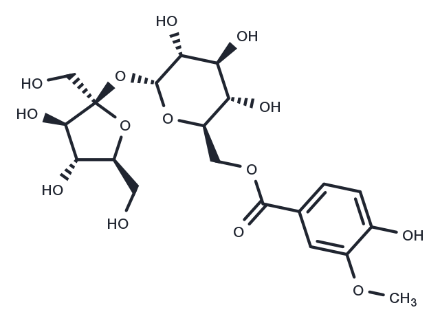 6-O-Vanilloylsucrose Chemical Structure