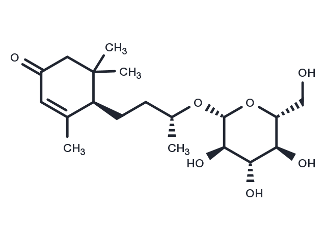 Blumenol C glucoside Chemical Structure
