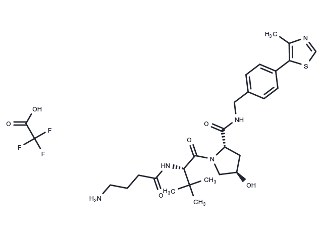 (S,R,S)-AHPC-C3-NH2 TFA (2361119-88-0 free base) Chemical Structure