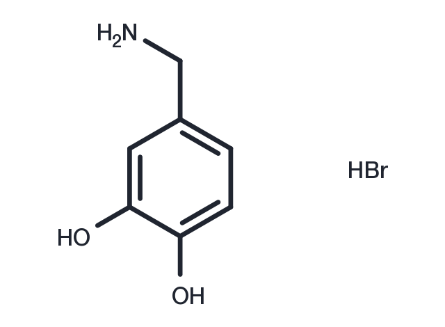 TargetMol Chemical Structure 3,4-Dihydroxybenzylamine hydrobromide