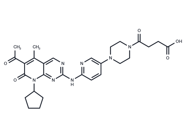 Palbociclib-Succinic acid Chemical Structure