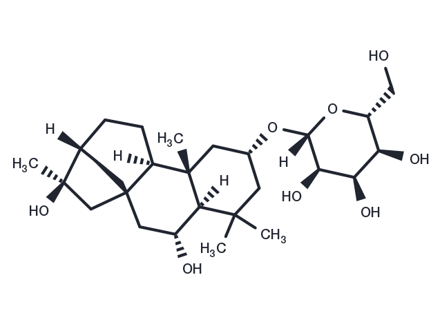 2,6,16-Kauranetriol 2-O-beta-D-allopyranoside Chemical Structure