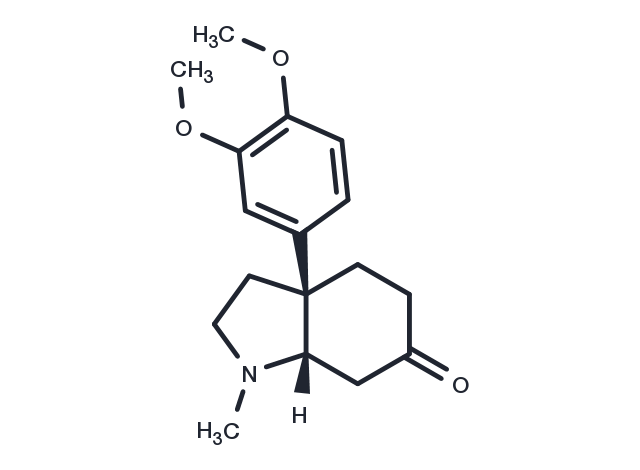 (-)-Mesembrine Chemical Structure