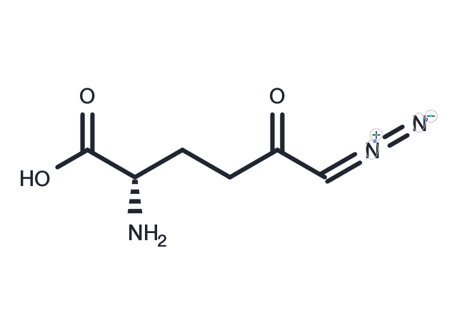 6-Diazo-5-oxo-L-nor-Leucine Chemical Structure