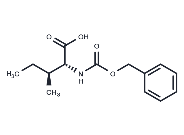 (2R,3S)-2-(((Benzyloxy)carbonyl)amino)-3-methylpentanoic acid Chemical Structure