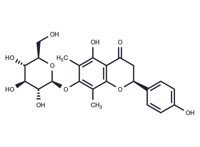 TargetMol Chemical Structure Farrerol 7-O-β-D-glucopyranoside