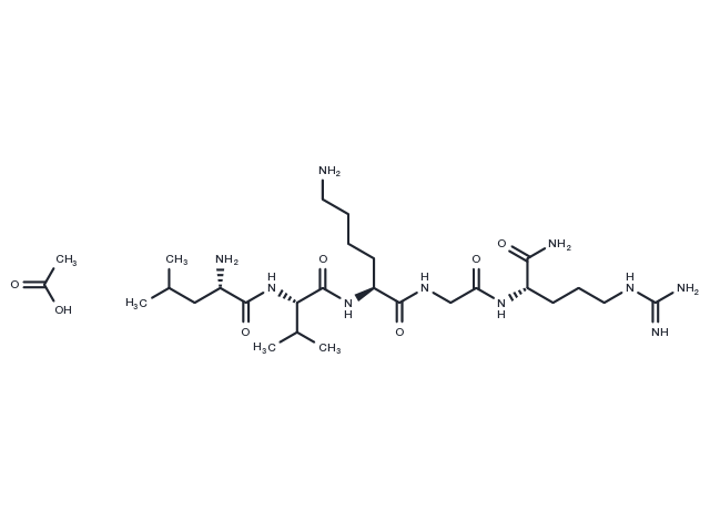 GLP-1(32-36)amide acetate Chemical Structure