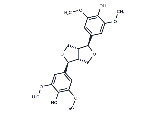 (+)-Syringaresinol Chemical Structure