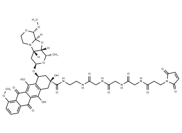 Mal-C2-Gly3-EDA-PNU-159682 Chemical Structure