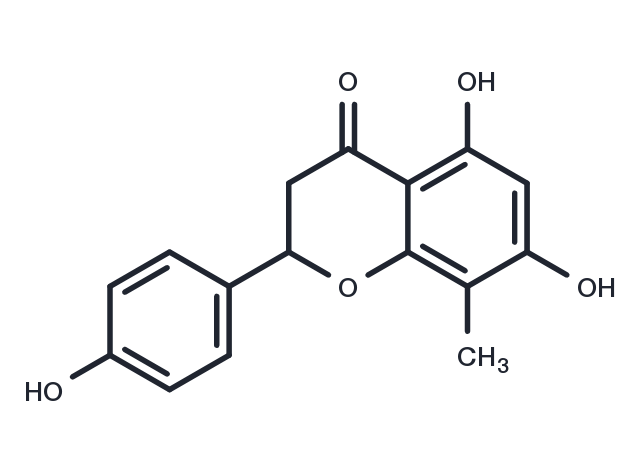 5,7,4'-Trihydroxy-8-methylflavanone Chemical Structure