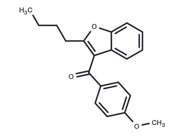 (2-Butylbenzofuran-3-yl)(4-methoxyphenyl)methanone Chemical Structure