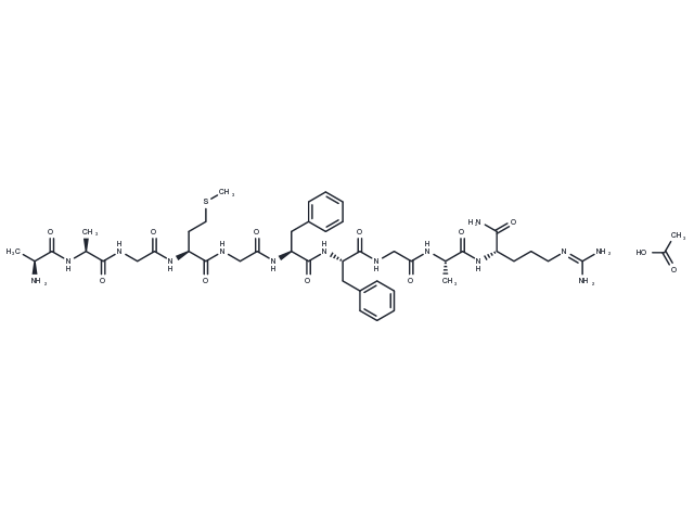 Urechistachykinin II acetate Chemical Structure