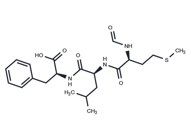 N-Formyl-Met-Leu-Phe Chemical Structure