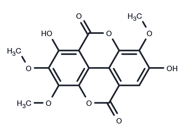 3,4,3'-Tri-O-methylflavellagic acid Chemical Structure