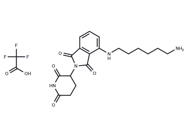 Thalidomide-NH-C6-NH2 TFA Chemical Structure