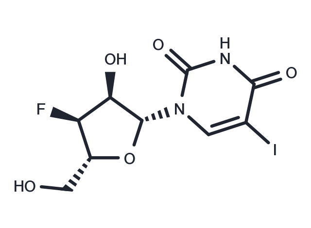 5-Iodo-3’-deoxy-3’-fluorouridine Chemical Structure