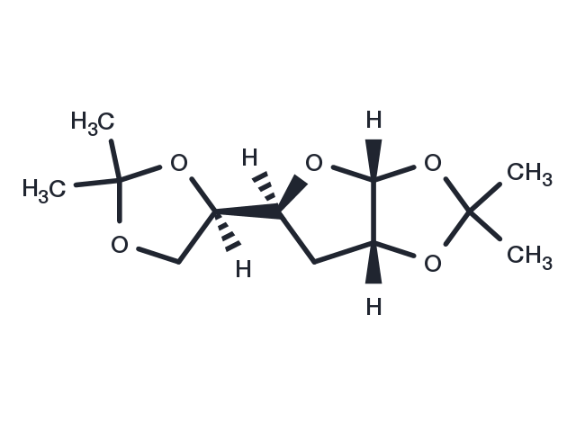 3-Deoxy-1,2;5,6-di-O-isopropylidene-D-glucofuranose Chemical Structure