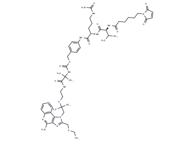 MC-Val-Cit-PAB-Amide-TLR7 agonist 4 Chemical Structure