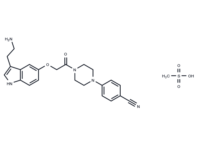 Donitriptan Mesylate Chemical Structure
