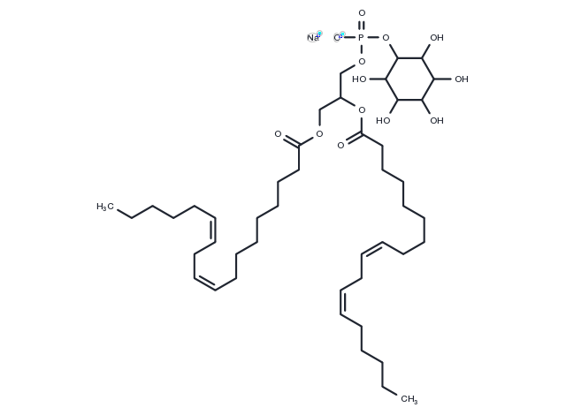 Phosphatidylinositols, soya, sodium salts Chemical Structure