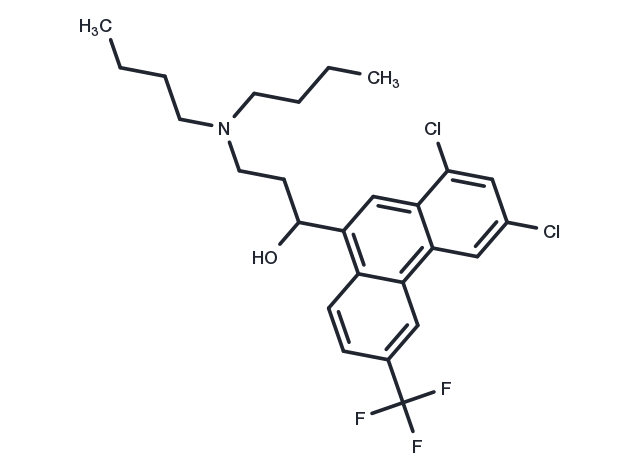 Halofantrine, (-)- Chemical Structure