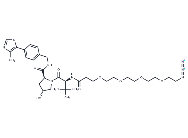 TargetMol Chemical Structure (S,R,S)-AHPC-C2-PEG4-N3