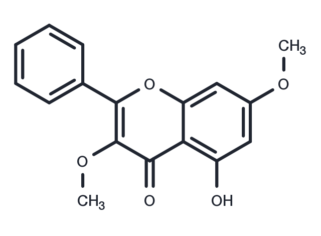 5-hydroxy-3,7-dimethoxy-2-phenylchromen- Chemical Structure