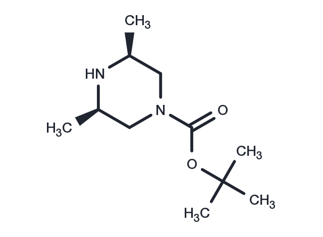 (3R,5S)-rel-tert-Butyl 3,5-dimethylpiperazine-1-carboxylate Chemical Structure