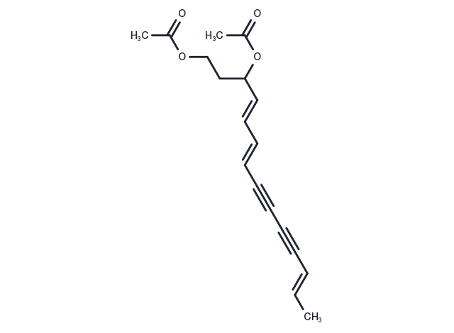 1,3-Diacetoxy-4,6,12-tetradecatriene-8,10-diyne Chemical Structure