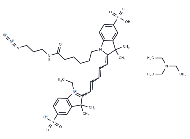 TargetMol Chemical Structure Cy5-N3 triethylamine salt