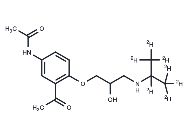 Diacetolol D7 Chemical Structure