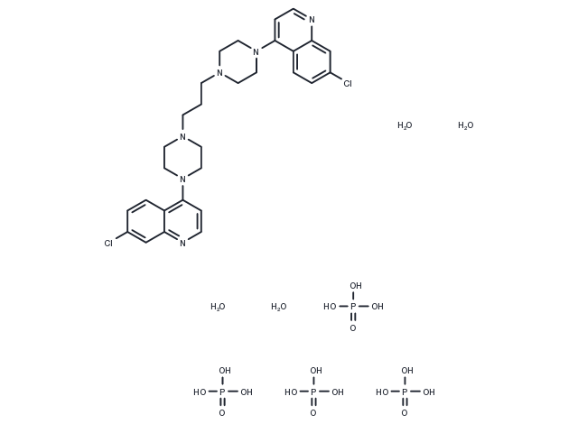 TargetMol Chemical Structure Piperaquine tetraphosphate tetrahydrate