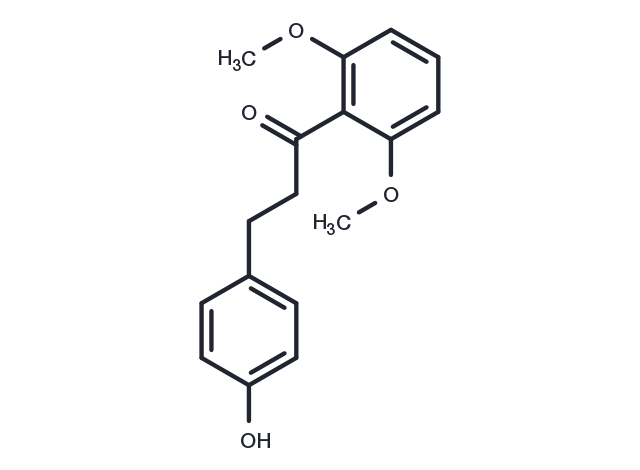 1-(2,6-dimethoxyphenyl)-3-(4-hydroxyphenyl)propan-1-one Chemical Structure