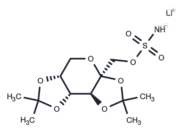Topiramate lithium Chemical Structure