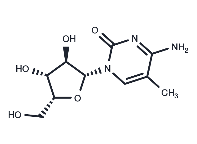 1-(b-D-Xylofuranosyl)-5-methylcytosine Chemical Structure