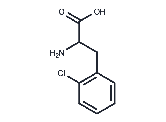 2-Amino-3-(2-chlorophenyl)propanoic acid Chemical Structure