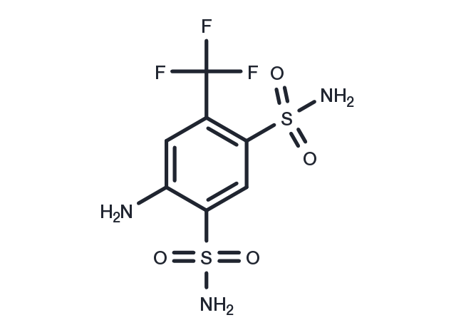 TargetMol Chemical Structure 4-Amino-6-(trifluoromethyl)benzene-1,3-disulfonamide