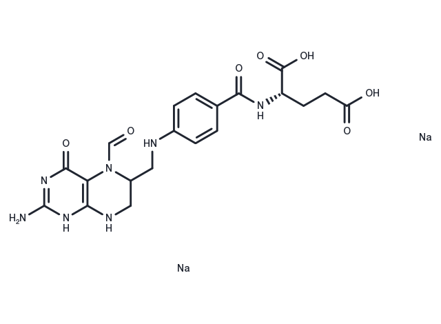 Levoleucovorin disodium Chemical Structure